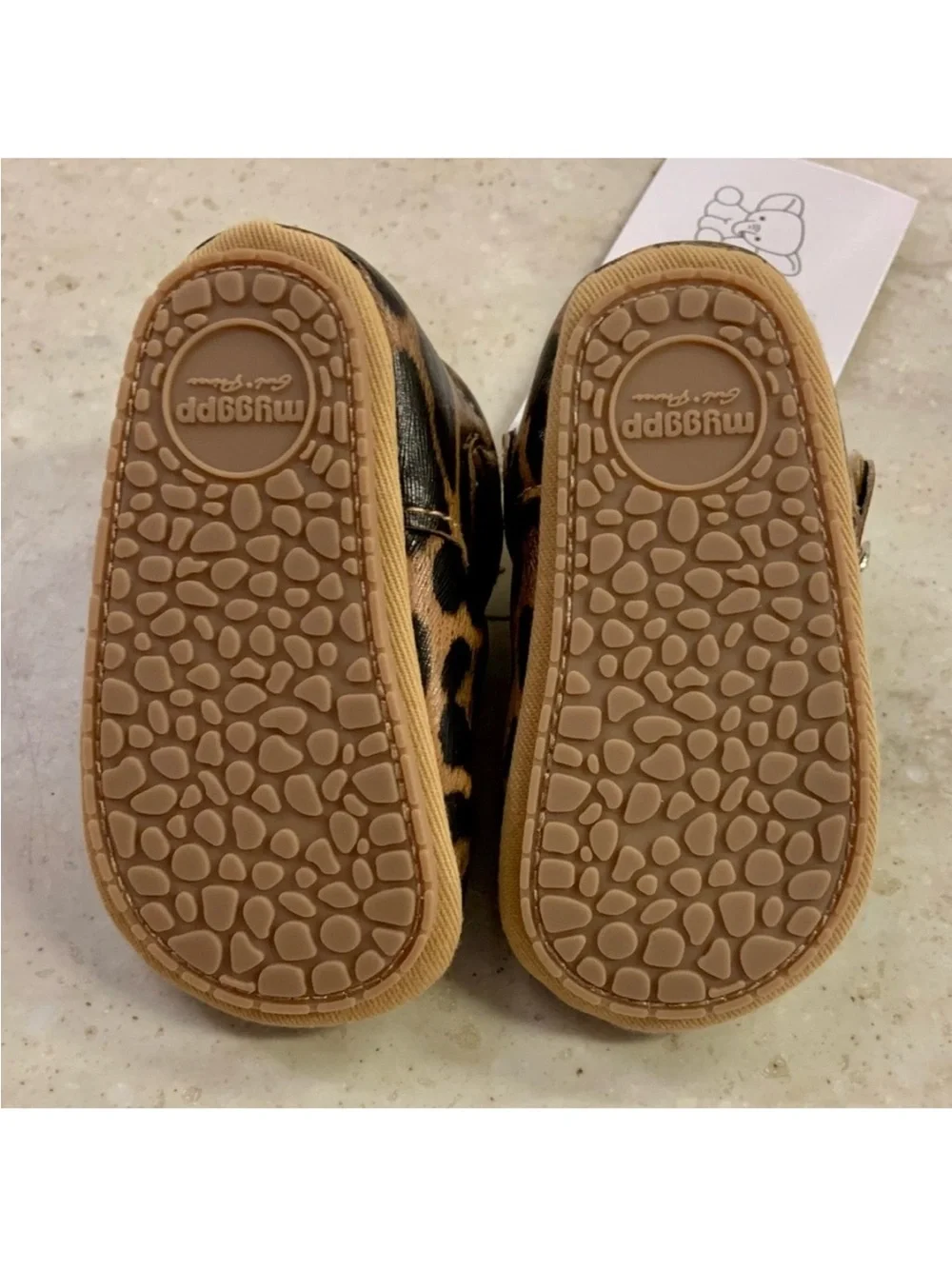 ⭐️ Leopard Print Kids T-Strap Soft Sole Shoes